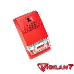 Sirena con Luz Estroboscópica Vigilant para Sistemas de Detección y Alarma Contra Incendios