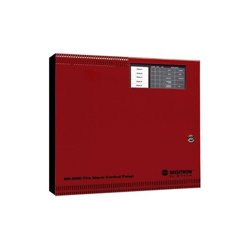 Panel de Control de Alarma Contra Incendios Convencional Secutron MR-2605R de 5 Zonas – Mircom