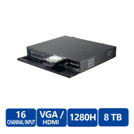 Grabador Digital NVR de 16 Canales con Salida VGA/HDMI y Almacenamiento de hasta 8 TB para Sistemas de Seguridad ITSE